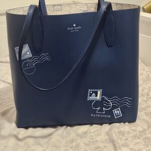 kate spade Blue Tote Bag